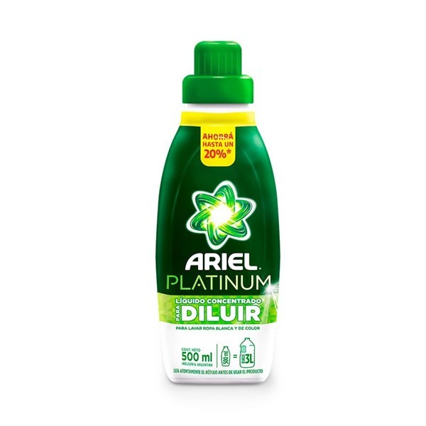 Jabon Para Ropa Ariel Diluible 500 ml #1