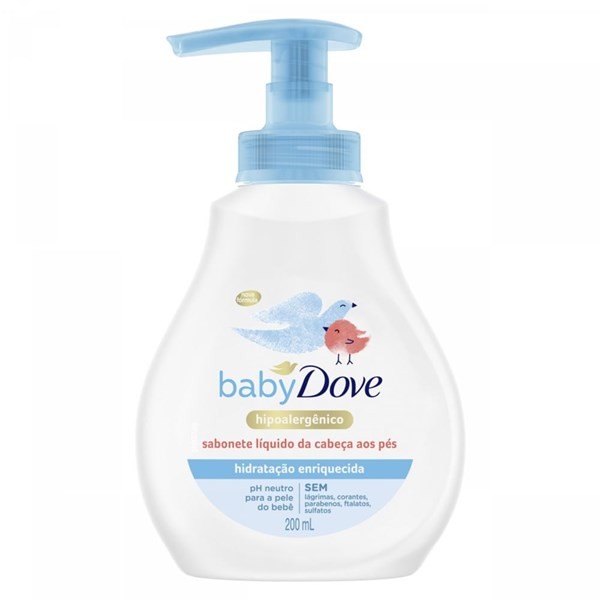 Dove Baby Jabón Líquido Humectación Enriquecida 200 ml