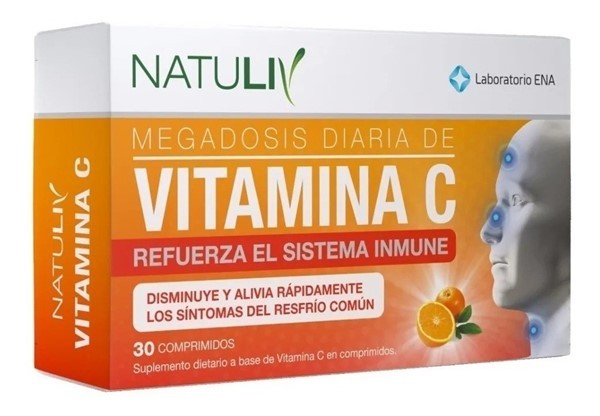 Natuliv Vitamina C Aumenta Sistema Inmunológico Por 30 comp #1