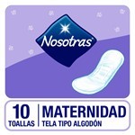 Nosotras Toalla Femenina Maternidad Vite (10 Unidades) #1