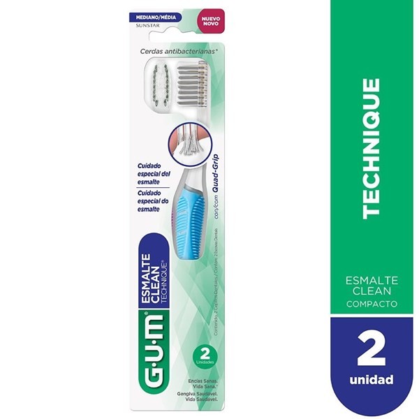 Gum Cepillo Dental Esmalte Clean (2 Unidades) #1