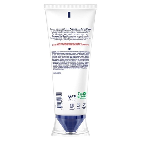 Súper Acondicionador Dove 1 minuto Factor de Nutrición 80 x 170 ml alt