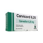 Géminis Farmacéutica Carvicord 6,25 Mg Carvedilol x 30 Comp Ranurados #1