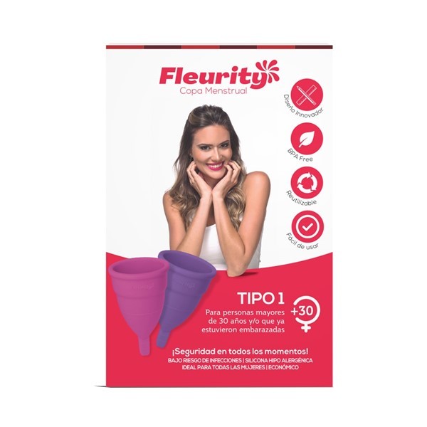 Fleurity Kit Copa Menstrual Tipo 1 (más de 30 Años/ Mamas)