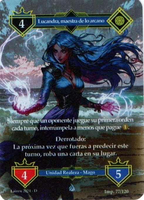 077 Lucandra, Maestra De Lo Arcano Precon Mago/Pirata - Coste 4