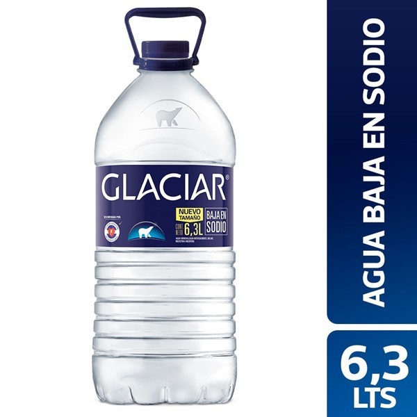 Agua Baja En Sodio Glaciar Bidon 6.3 L #1