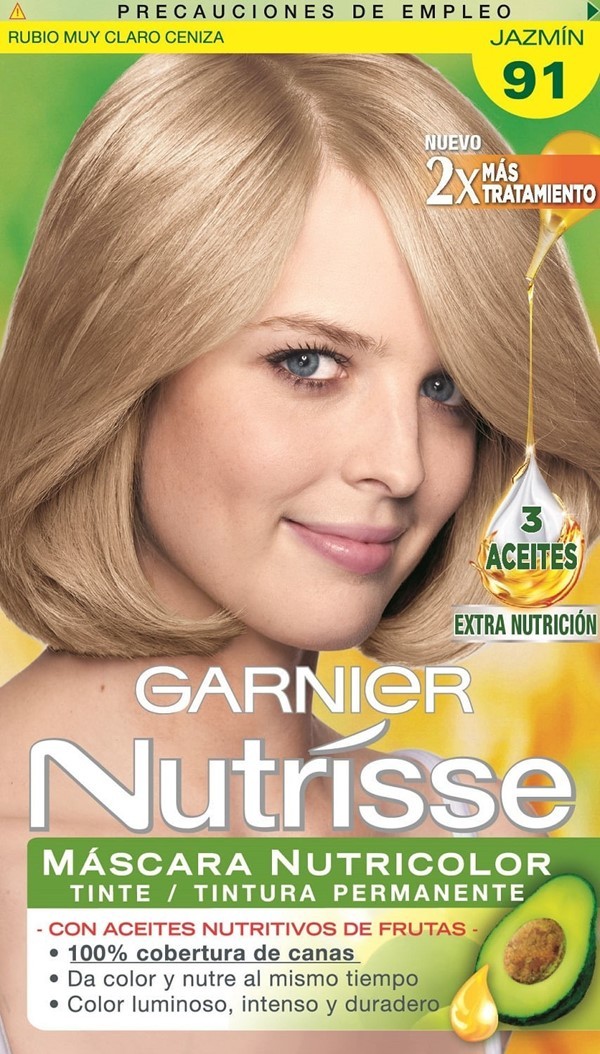 Garnier Nutrisse Coloracion en Crema 91 jazmin alt