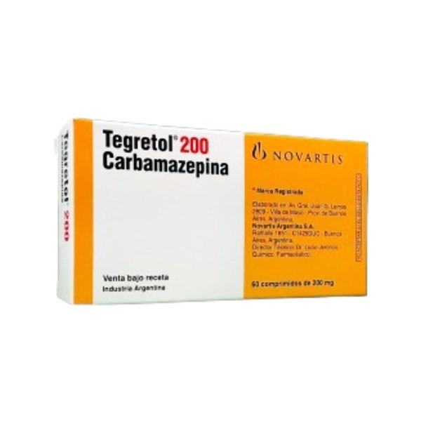 Novartis Tegretol Carbamazepina 200 Mg x 60 Comp #1