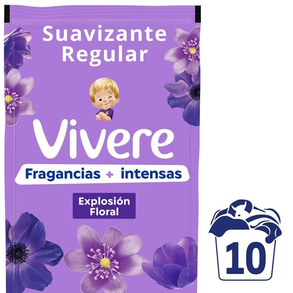Suavizante Explosion Floral Mas Intenso Dp 900 ml Vivere #1