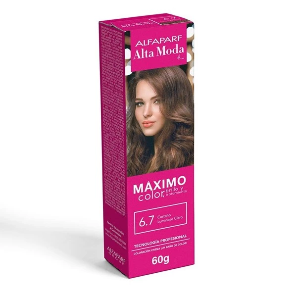 Alfaparf Alta Moda Coloración en Pomo 6.7 Castaño Luminoso Claro 6.7 Rubio Oscuro Chocolate