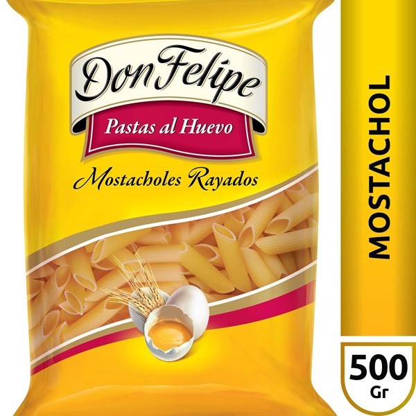 Fideos Mostacholes Rayados Don Felipe 500 G. #1
