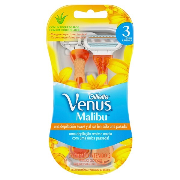 Gillette Máquina Para Afeitar Venus Malibu (2 Unidades) alt