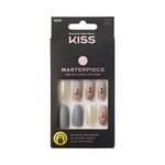 Kiss Uñas Postizas Masterpiece Glue-On Nails Color Hot Like Fire - Long #1