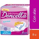 Toallitas Doncella Normal Con Alas 8 U. #1