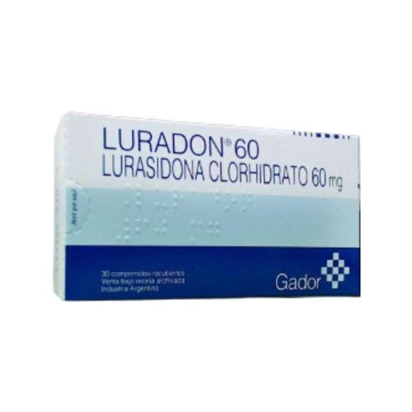 Gador Luradon 60 60 Mg Lurasidona,Clorhidrato x 30 Comp #1