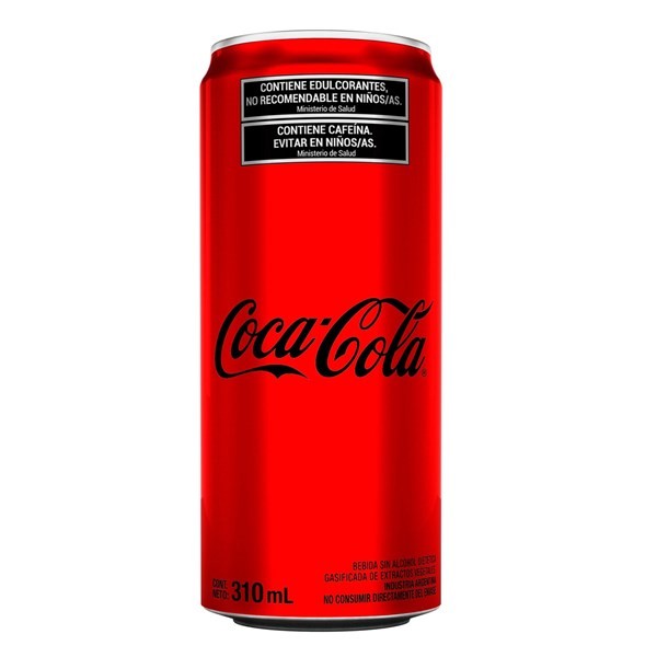 Gaseosa Coca Cola Sin Azúcares Lata 310 cc. alt
