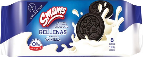 Galletitas Smams Rellenas Sabor Chocolate x 110 g #1