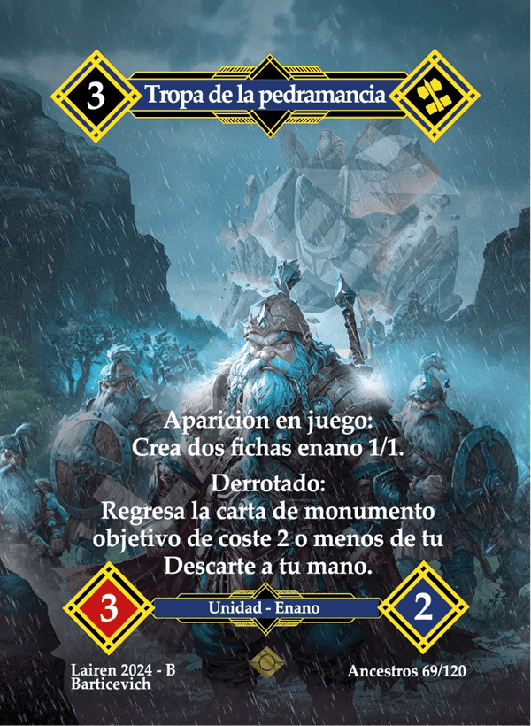 069 Tropa De La Pedramancia Full Art - Coste 3