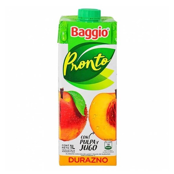 Jugo Baggio Pronto Durazno X 1 Lt #1