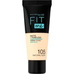Maybelline Base Liquida Fitme Matte + Poreless 30 Ml | 105 Natural Ivory #1