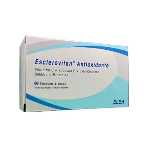 Elea Esclerovitan Antioxidante Vit.C + Vit.E + Betacaroteno + Asoc. x 60 Cáps Blandas #1