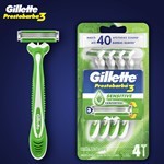 Máquinas Para Afeitar Gillette Prestobarba3 Sensitive Desechables x 2 un #5