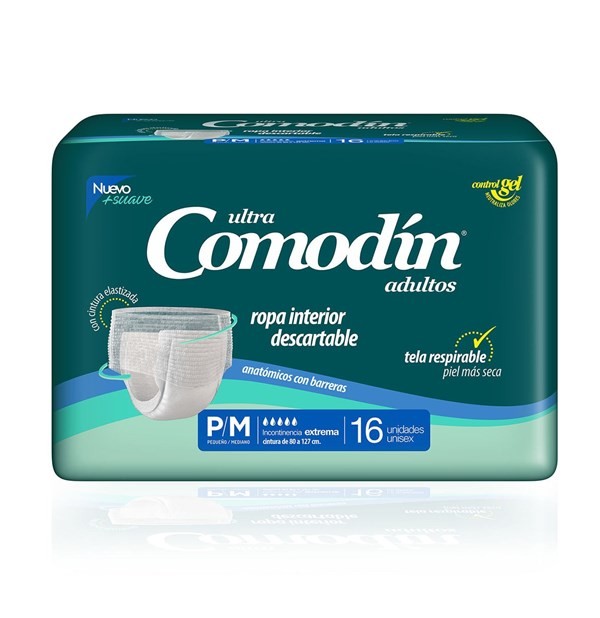 Comodin Ropa Interior Adulto Descartable - 16 Unidades | Talle P / M