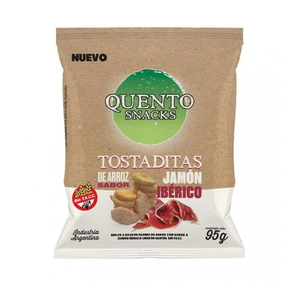 Tostaditas de Arroz Quento Jamón Iberico 95 g. #1