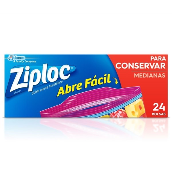 Ziploc Bolsa Conservadora Mediana 24 Unidades