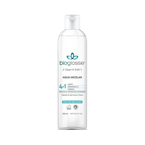 Bioglosse Agua Micelar 4 en 1 clean & Soft 200 ml #1