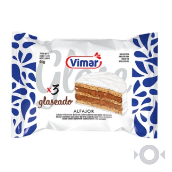 Alfajor Vimar Glaseado Triple 60 g. #1