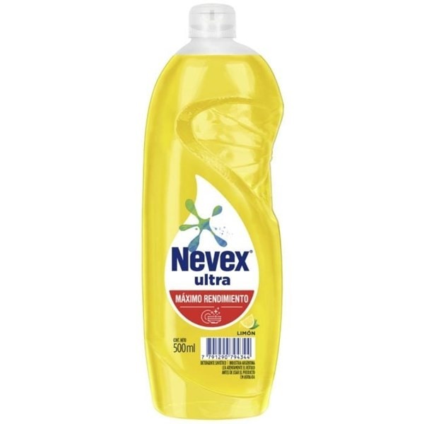 Detergente Nevex Ultra Antigrasa Limón 500 Ml #1