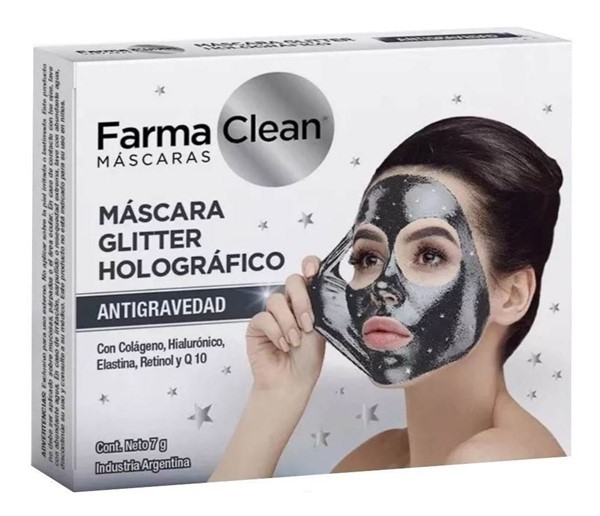 Farmaclean Glitter Holográfico Máscara Antigravedad 2U #1