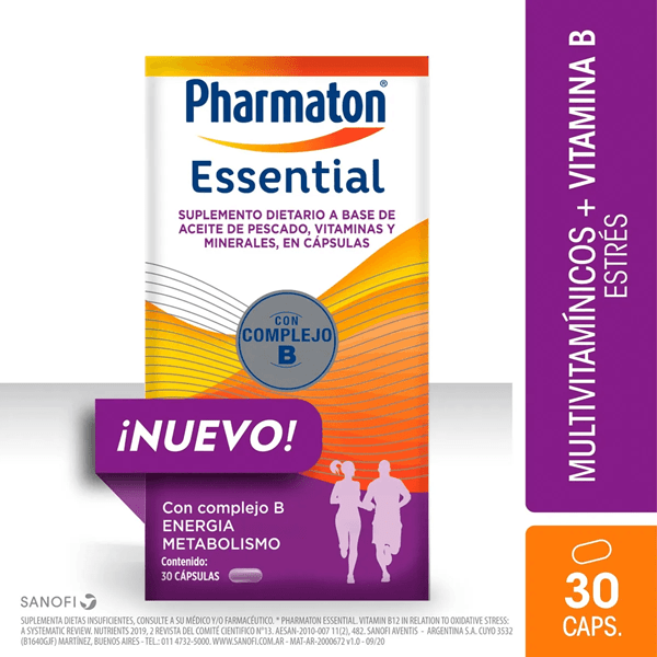 Pharmaton Essential Aceite de Pescado Complejo B 30 capsulas