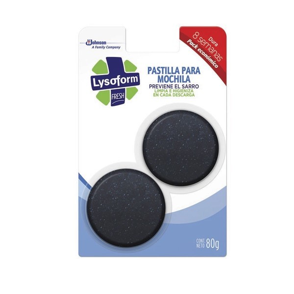 Mr Musculo Lysoform Bloque Para Mochila 2pk 80g/12 alt