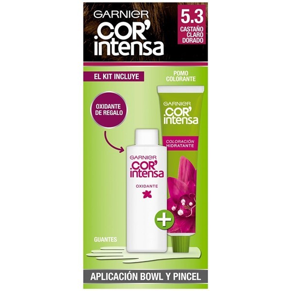 Garnier Kit Coloracion Cor Intensa 5.3 Castaño Claro Dorado 5.3 Castano Chocolate alt