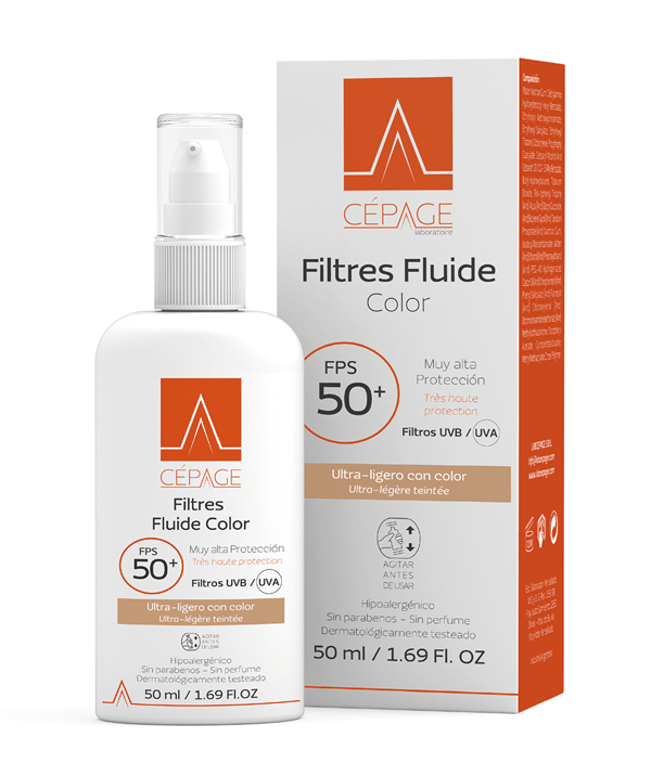 Cepage Filtres Fluide Color 50+ Fotoprotector Fluído con color