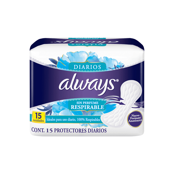Protectores Diarios Always Respirable  x 15 Unid alt