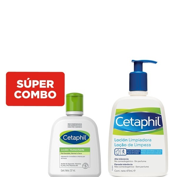 Cetaphil Combo Loción Limpieza + Hidratante de Regalo #1