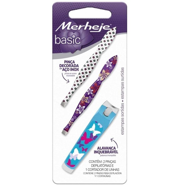 Merheje Basic Pack (2 Pinzas Depilatoria + Cortauñas) alt