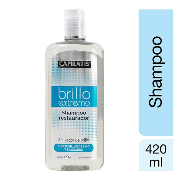 Shampoo Capilatis Restaurador Línea Brillo Extremo x 420 ml #1