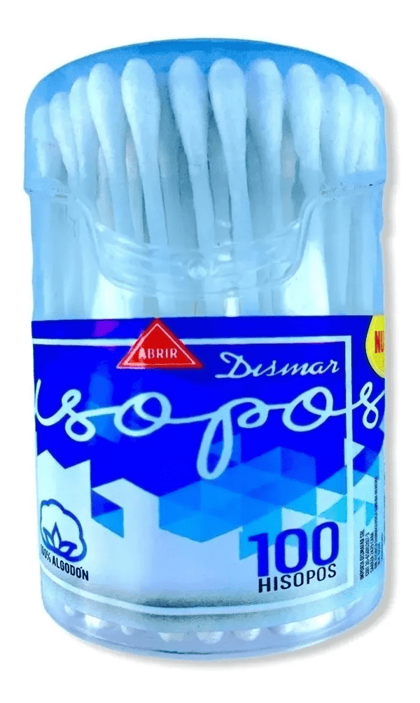 Hisopo Cotonete Dismar 100% Algodón Pack X 100 Hisopos #1
