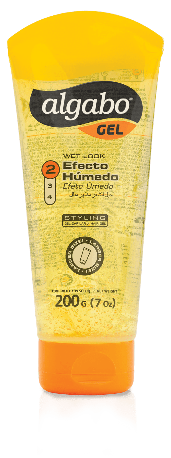Algabo Gel Capilar Efecto Humedo en Pomo 200 ml
