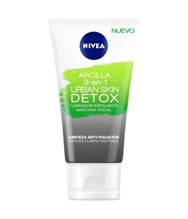 Mascarilla Facial de Arcilla Nivea Urban Détox 3 en 1 x 150 ml #1