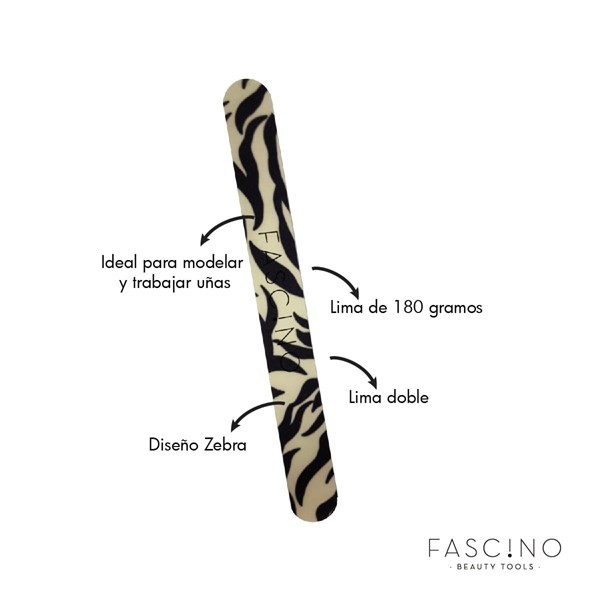 Fascino Lima Para Uñas Diseño Animal Print Zebra U. alt