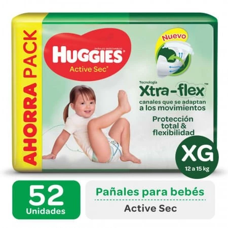 Huggies Flexi Comfort XG X 52 Pañales