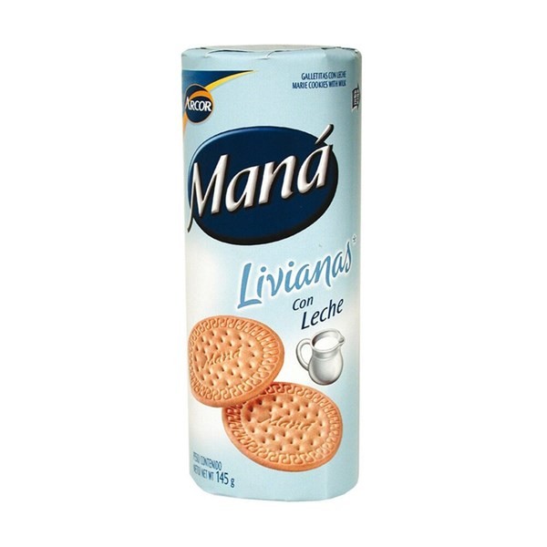 Galletitas Maná Con Leche Livianas 136 g. alt