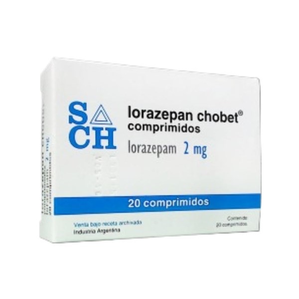 Soubeiran Chobe Lorazepan Chobet 2 Mg x 20 Comp #1