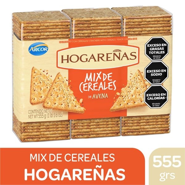 Galletitas Hogareñas Mix de Cereales 185 g. x 3 uni #1