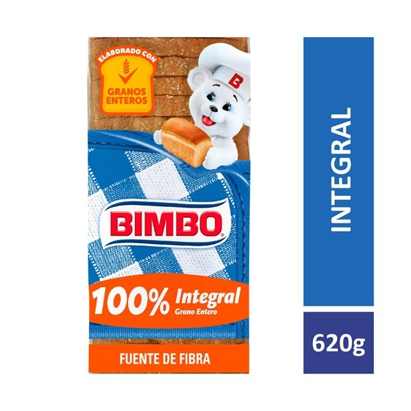 Pan Integral Bimbo en Bolsa 620 grs #1
